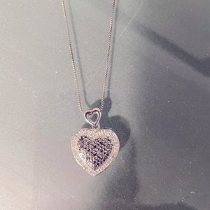 Sterling silver heart necklace